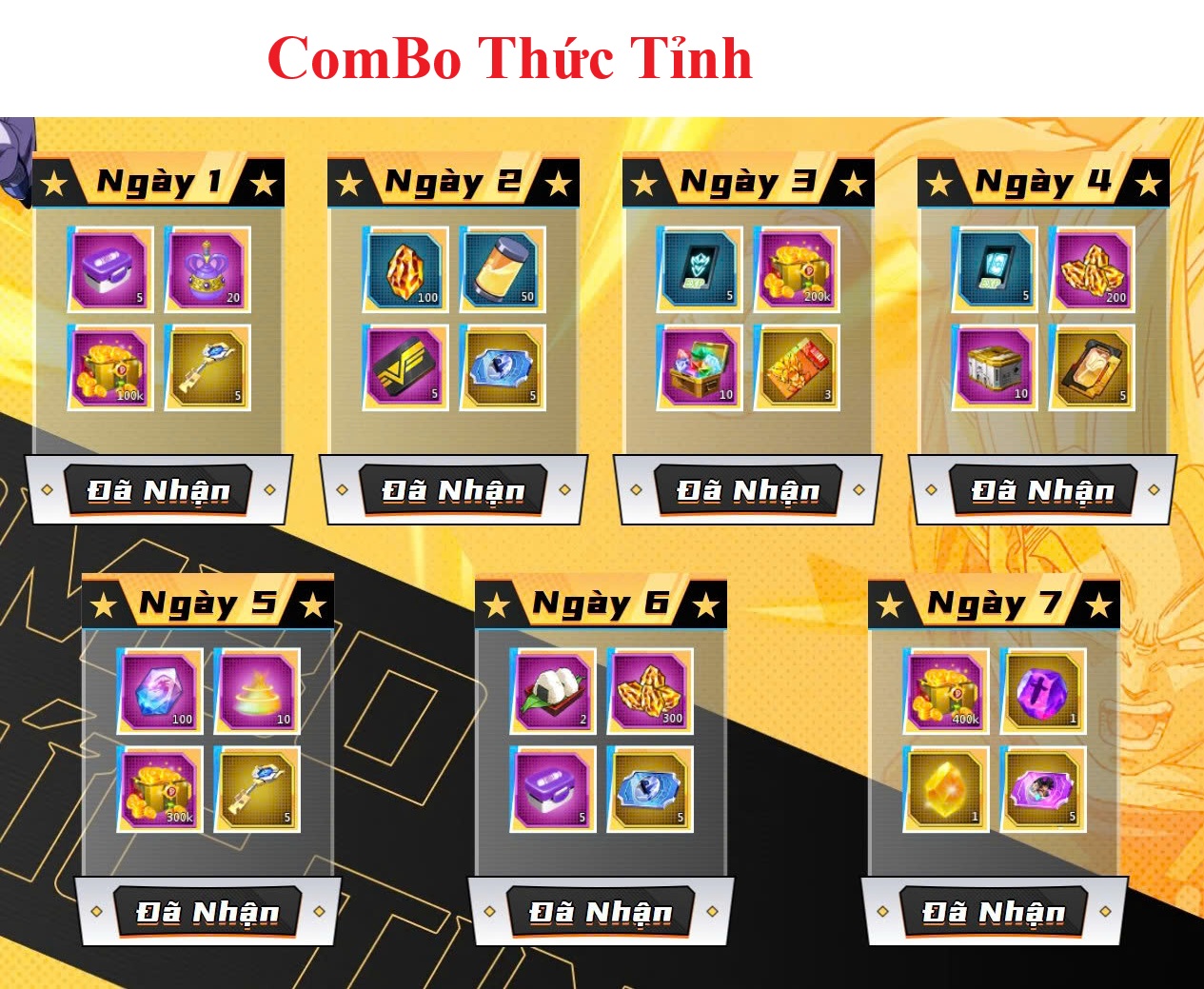 Code ComBo Thức Tỉnh