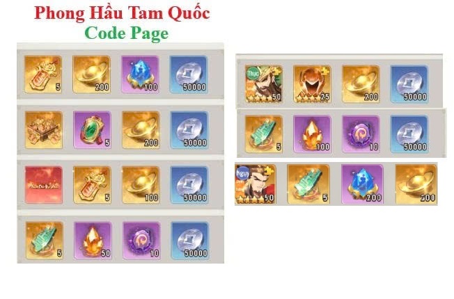 Code Phong Hầu Tam Quốc